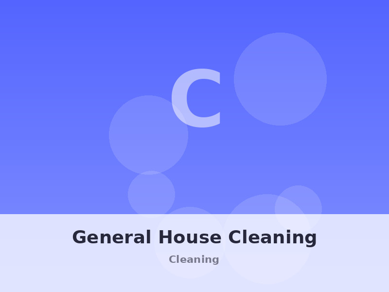 General House Cleaning